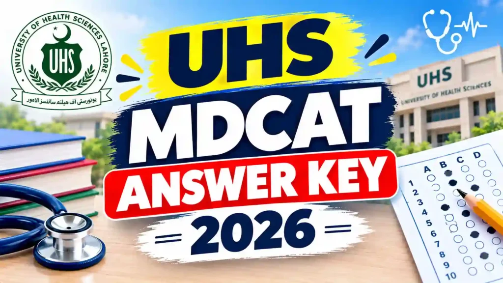 UHS MDCAT Answer Key 2026